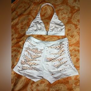 Dancer/ entertainer CUTE fishnet & rhinestone set!! ✨💸